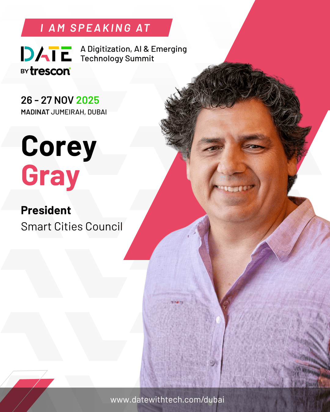 Corey Gray to Speak at DATE MENA 2025 on the Future of Intelligent Enterprises